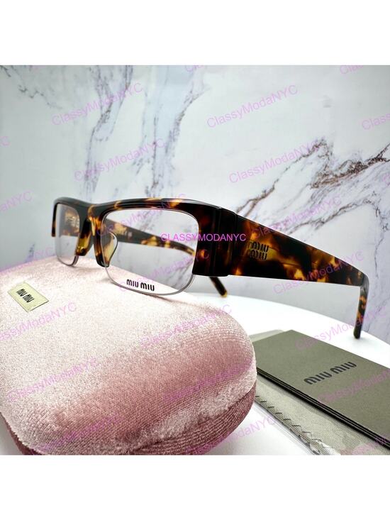 NEW MIU MIU Sunglasses Brown Tortoise Vedette Seen On Kylie Jenner New main image 8
